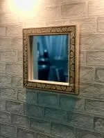 зеркало 30*40, горячего тиснения лепесток, пэм