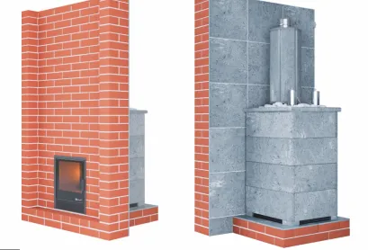 печь для коммерческой бани изистим домна 45 к premium в четыр.стор.кож. из пироксенита. откр.верх