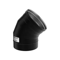 колено craft угол 45° нержавеющее (316/0,8мм) ф150 черный