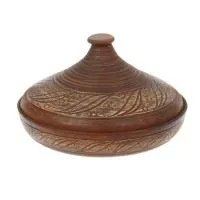 таджин керамический микс, d28см, 4л ручная работа, красная глина