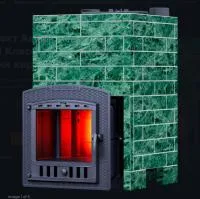 печь для бани gfs авангард 35п2 чугунная в облицовке gfs 940/40 классика талькохлорит (верх)