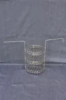 этажерка для тандыра 3-х ярусная d230 h330 мм с ручками и внутр. доп. кольцом нск