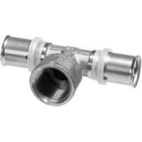 тройник 25*1/2"*25 никель, труба-вн.резьба-труба, lavita